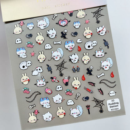 Re-Usable 3D Fancy nail stickers