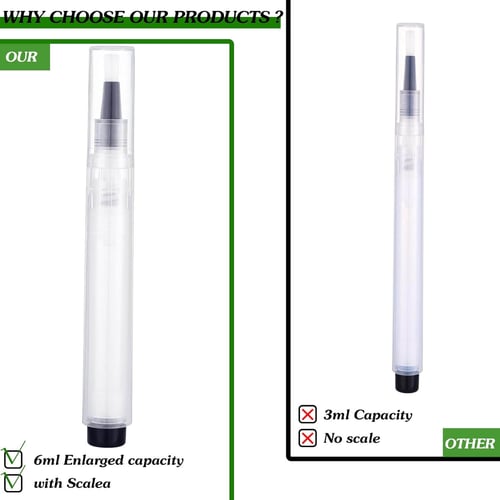 Fillable Touch Up Paint Pen Brush Set