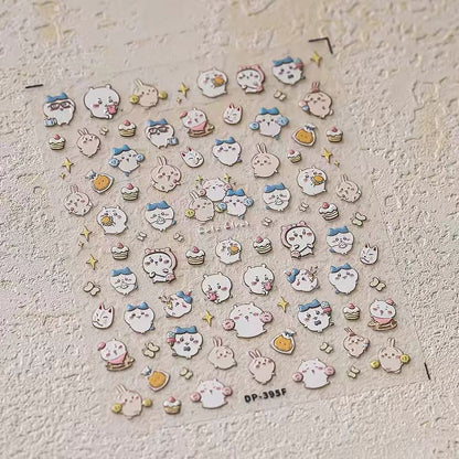 Re-Usable 3D Fancy nail stickers