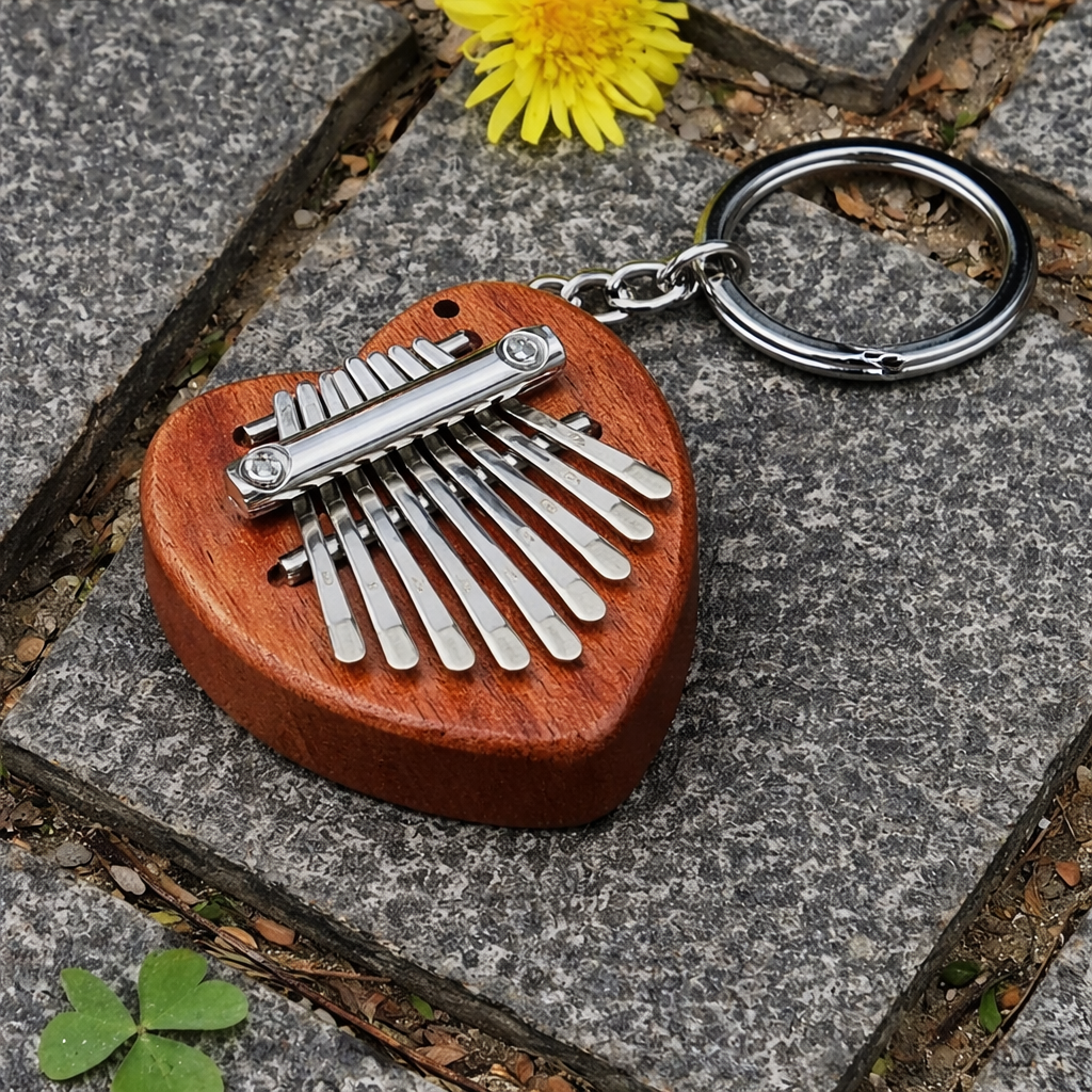 8 Key exquisite Finger Thumb Piano Keychain