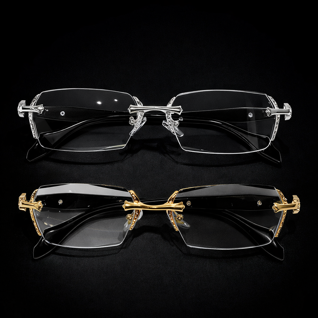 Photochromic Frameless Anti-Blue Light Sunglasses