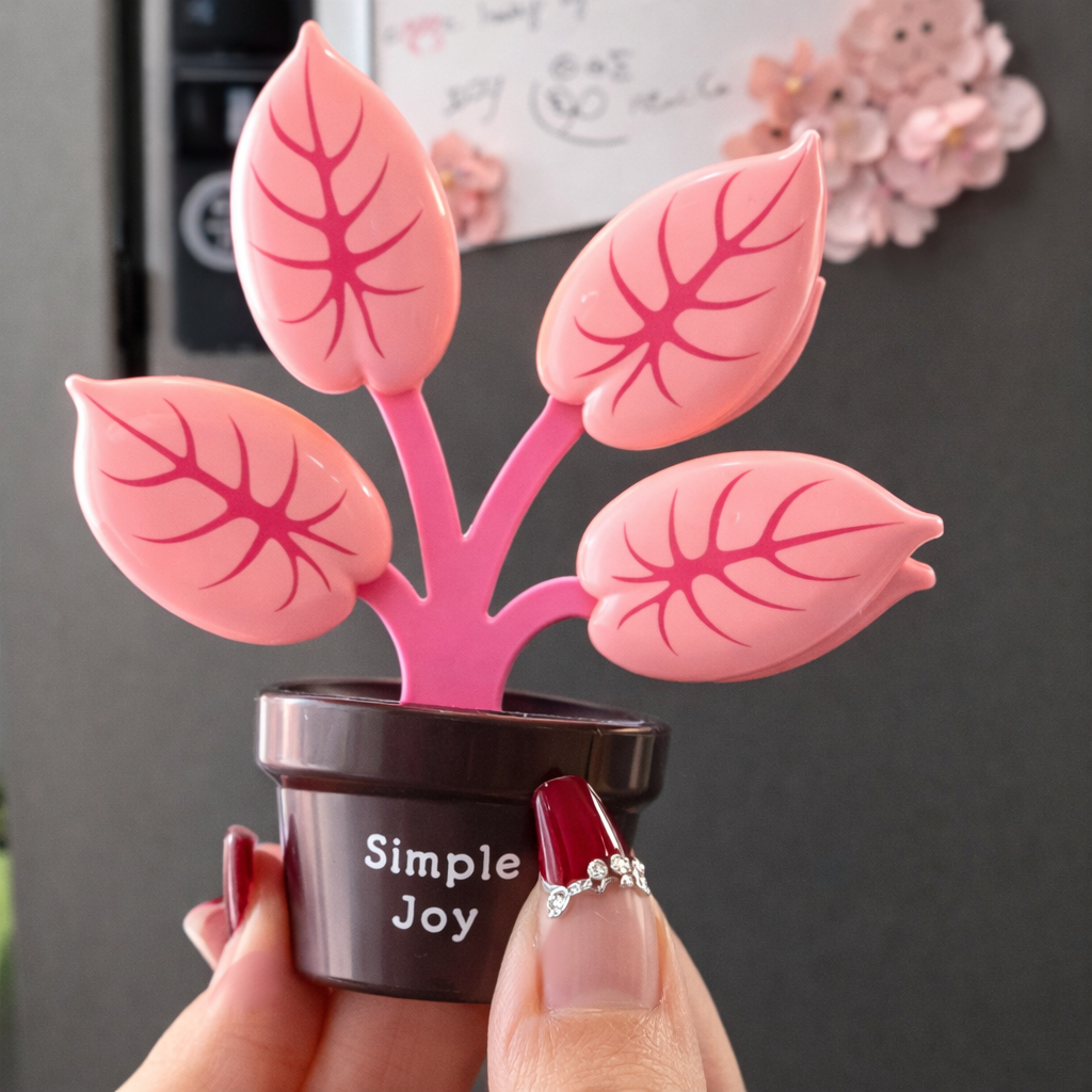 Magnetic Plant Clip Set – 5-in-1 Bag Sealer Fridge Decor