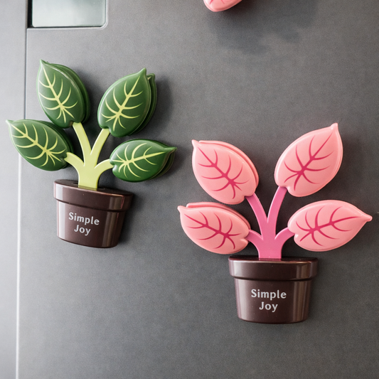 Magnetic Plant Clip Set – 5-in-1 Bag Sealer Fridge Decor