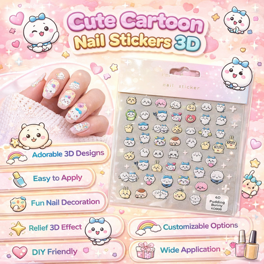 Re-Usable 3D Fancy nail stickers