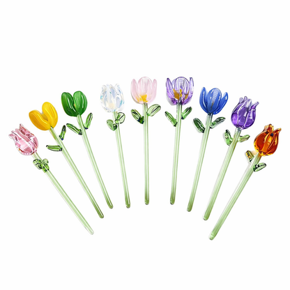 Magnetic Mini Glass Flower Bouquet Décor