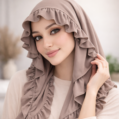 Crinkle/Curly Hijab for Muslim Women – Stylish Scarf & Shawl