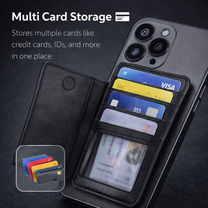 Trifold Magnetic Wallet ( Slim + RFID Blocking )