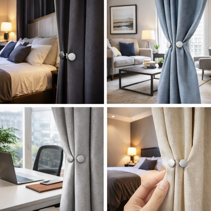 Magnetic Curtain Clips with Tacks
