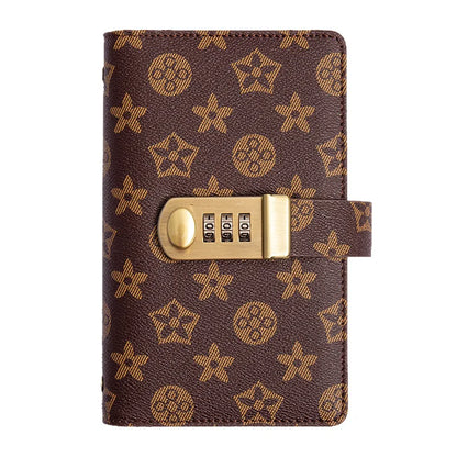 PU Leather Currency Book Budget Binder with Lock
