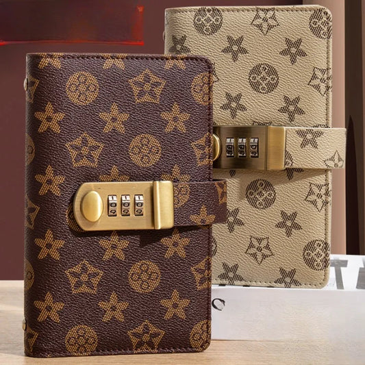 PU Leather Currency Book Budget Binder with Lock