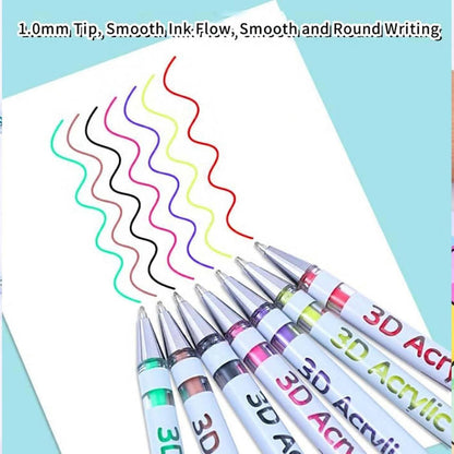 3D Arcrylic Gel Pens