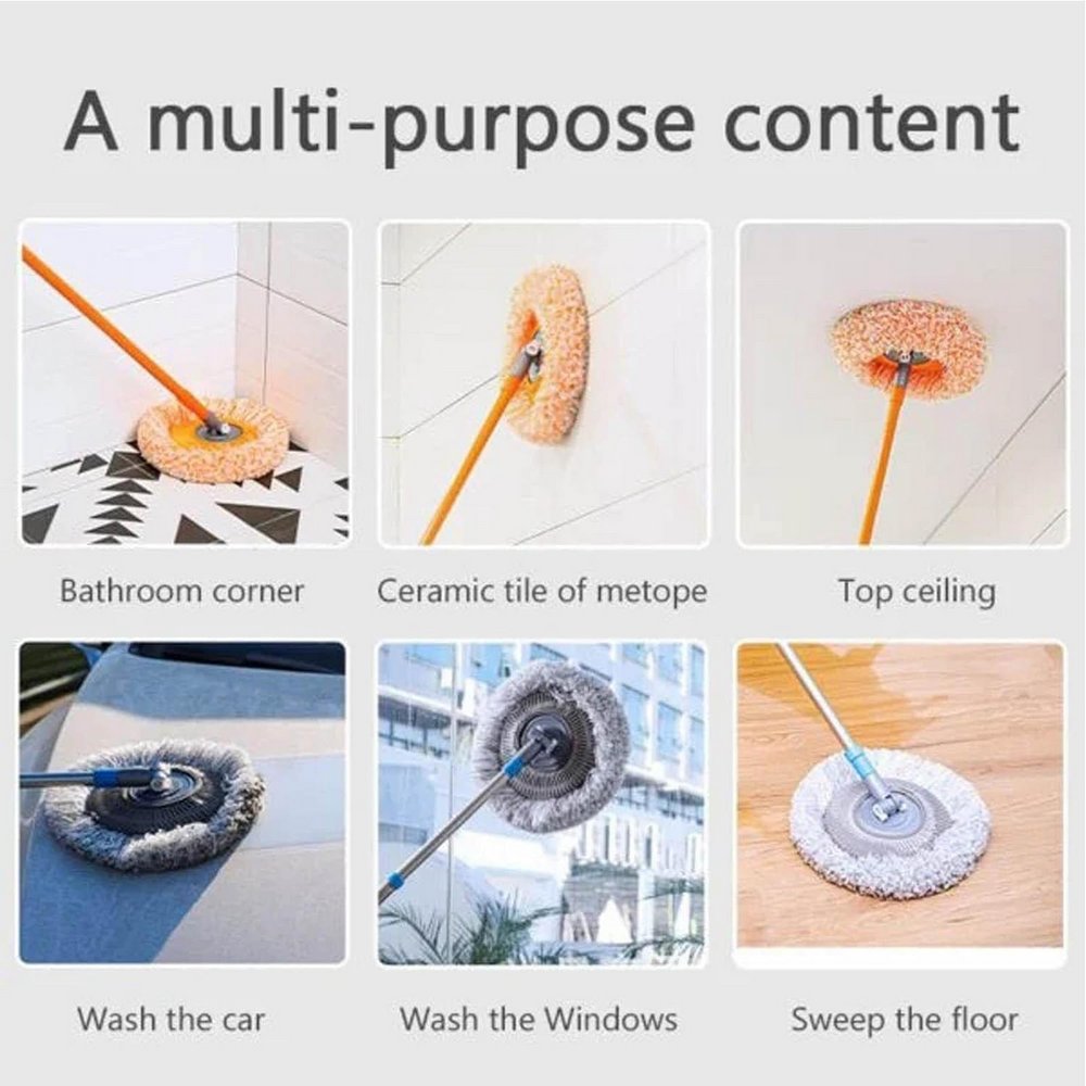 Rotatable and Adjustable Cleaning Mop