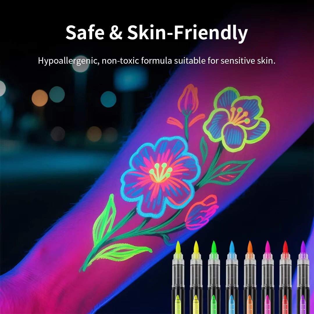 Neon UV Glow Temporary Body Art Pen
