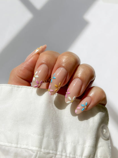 Reusable + Waterproof Floral  Nail Stickers