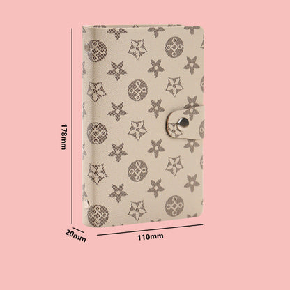 PU Leather Currency Book Budget Binder with Lock