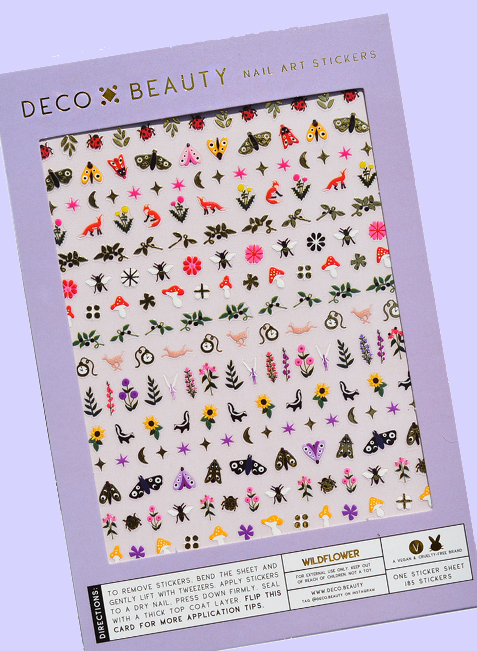 Reusable + Waterproof Floral  Nail Stickers