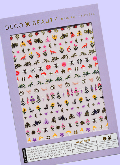 Reusable + Waterproof Floral  Nail Stickers