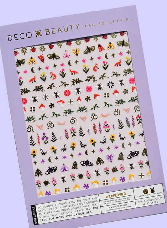 Reusable + Waterproof Floral  Nail Stickers