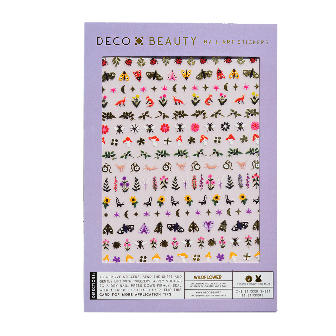 Reusable + Waterproof Floral  Nail Stickers