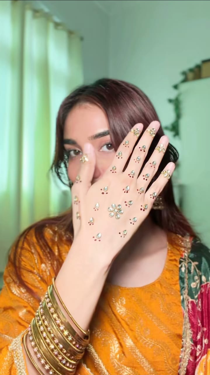 Glam Noor Kundan Stone Mehndi