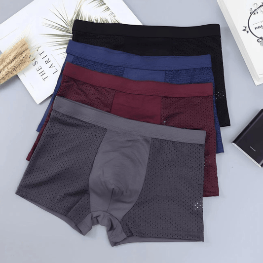 Mens Booster No Smell + Anti Bacterial Mesh Underwear