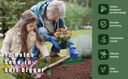 Garden Dibber – Effortless Seed Planting Tool