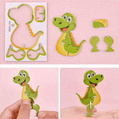 Re Useable Educational 3D Cartoon Puzzle
