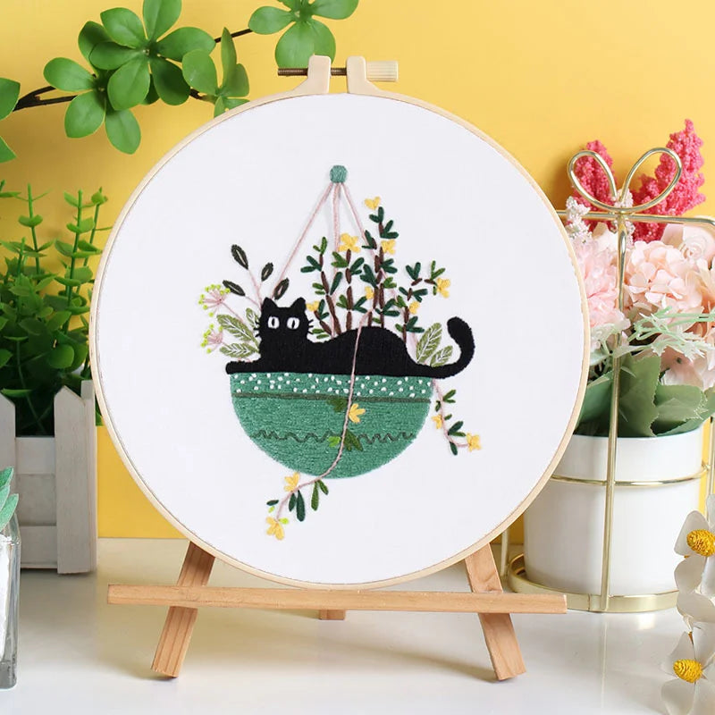 Hand Embroidery DIY Material Kit