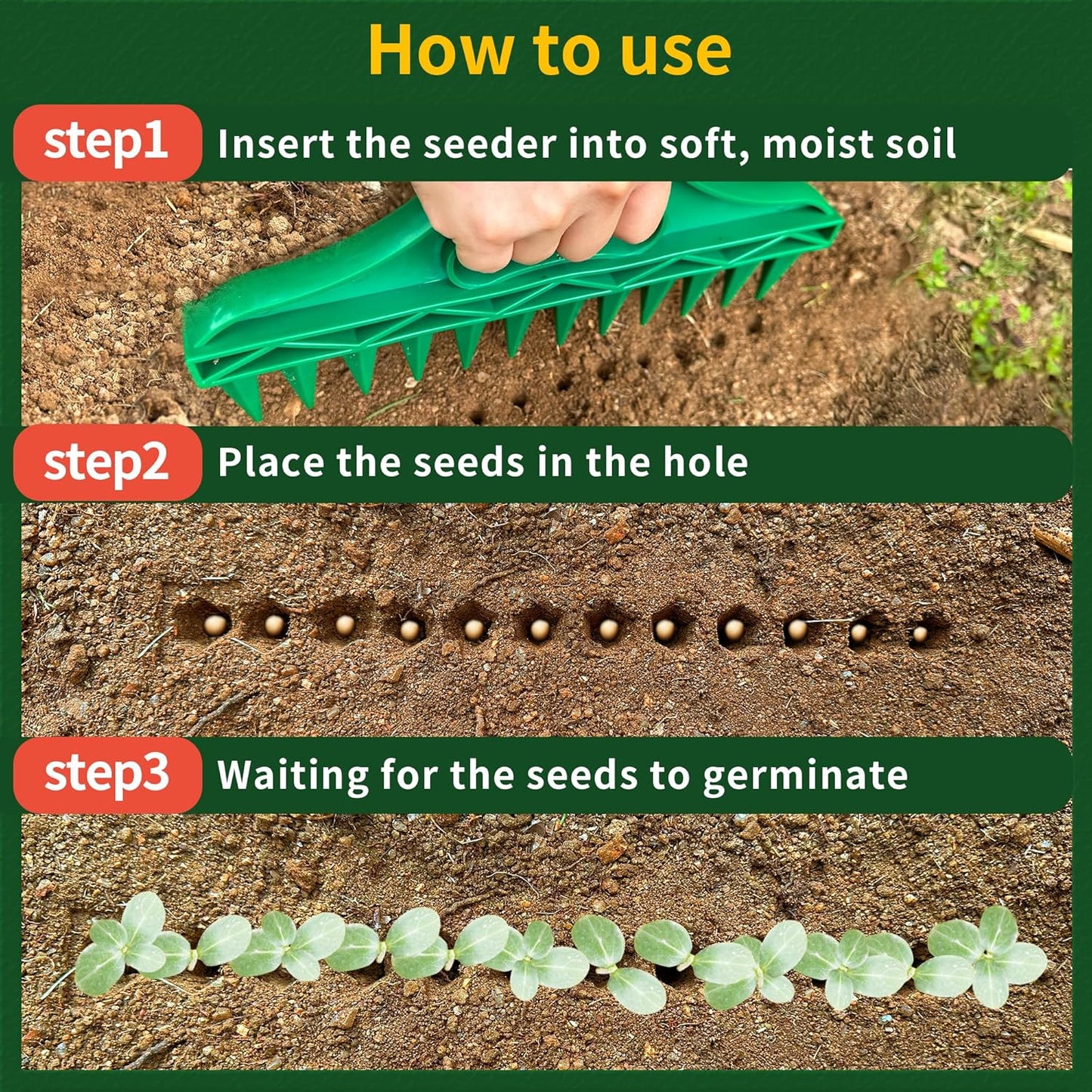 Garden Dibber – Effortless Seed Planting Tool
