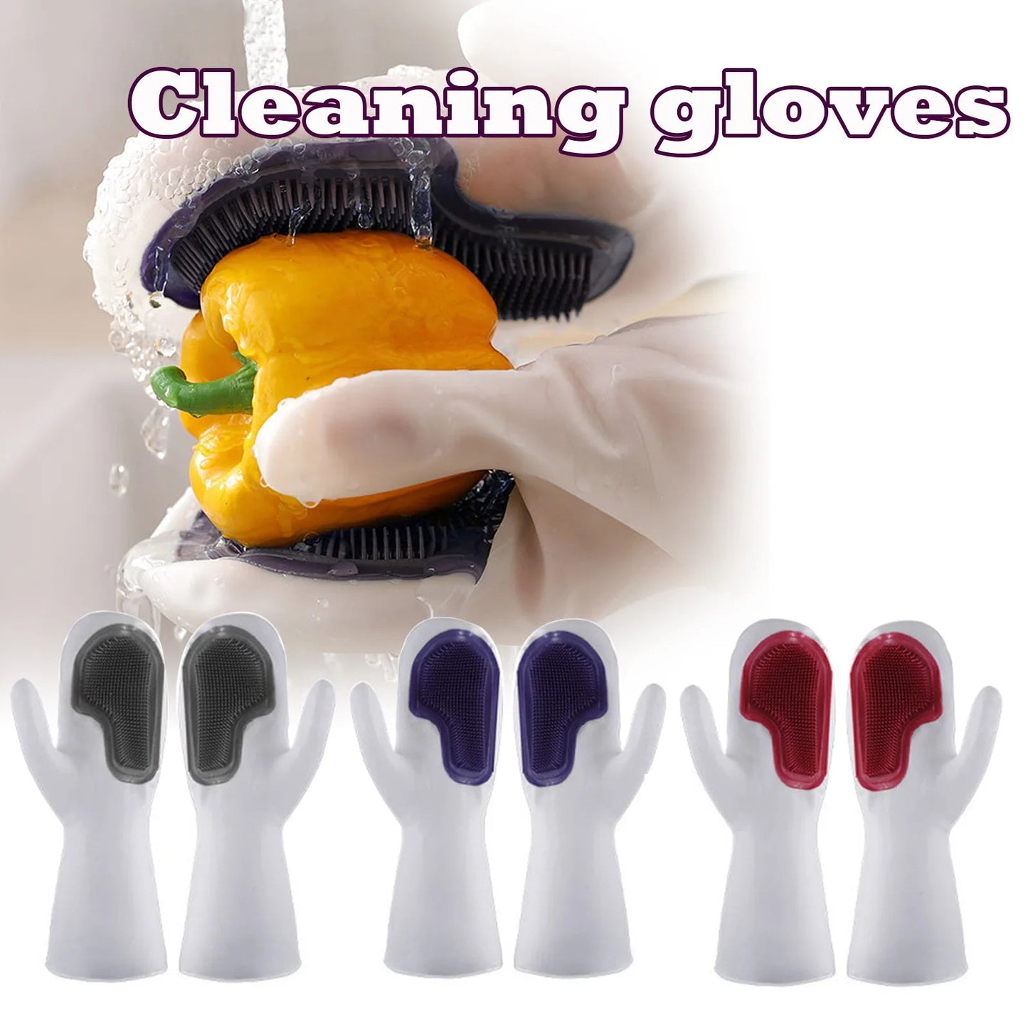 Silicone Dishwashing Gloves ( Imported )