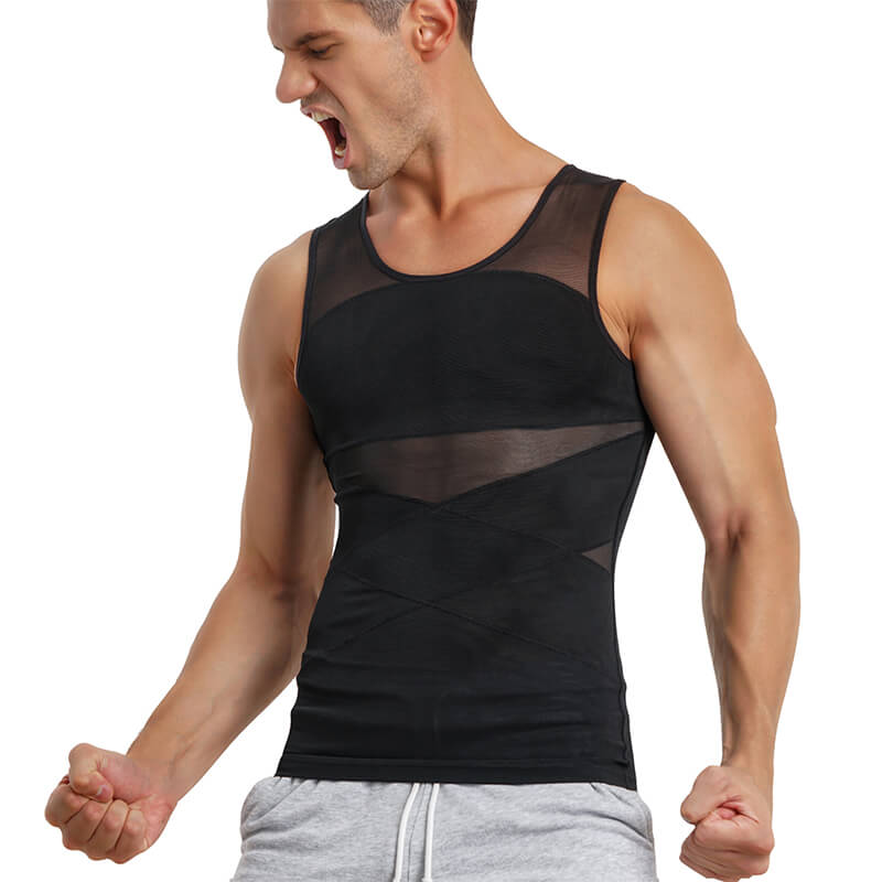 Invisible & Breathable Men’s Body Shaper Tank