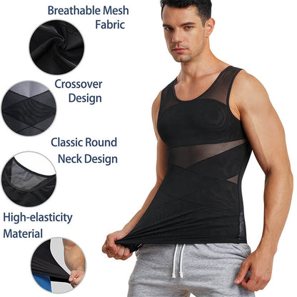 Invisible & Breathable Men’s Body Shaper Tank