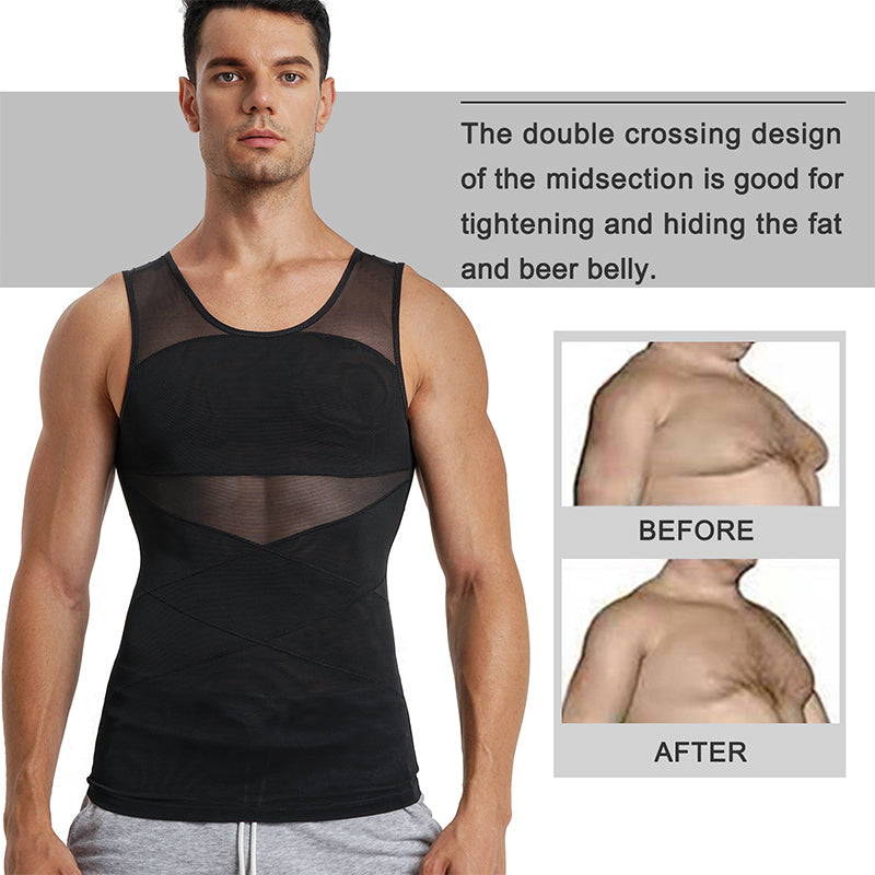 Invisible & Breathable Men’s Body Shaper Tank
