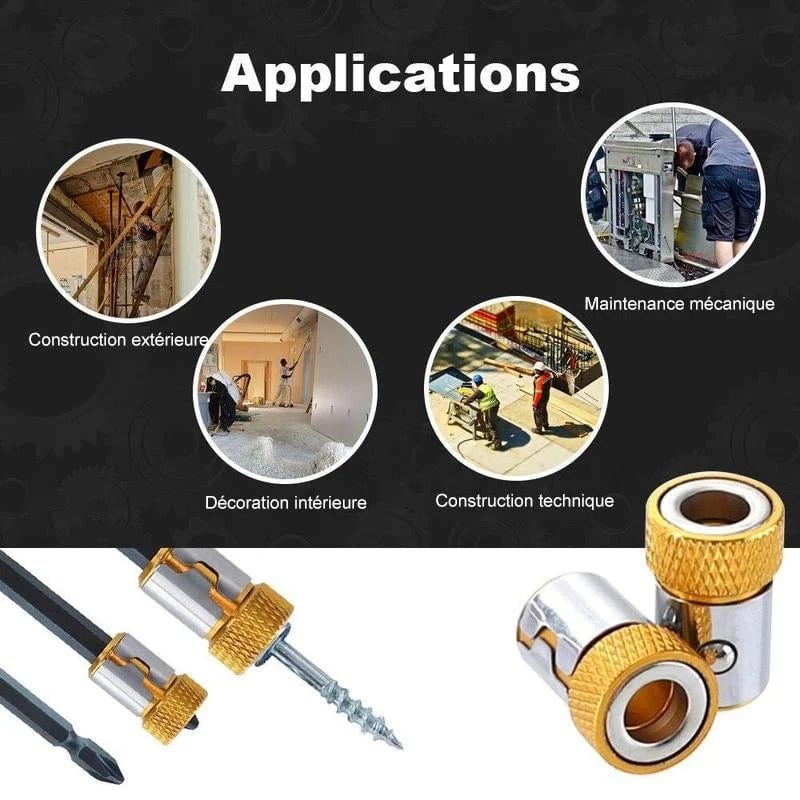 MAGNETIC SCREWDRIVER BIT REMOVABLE RING