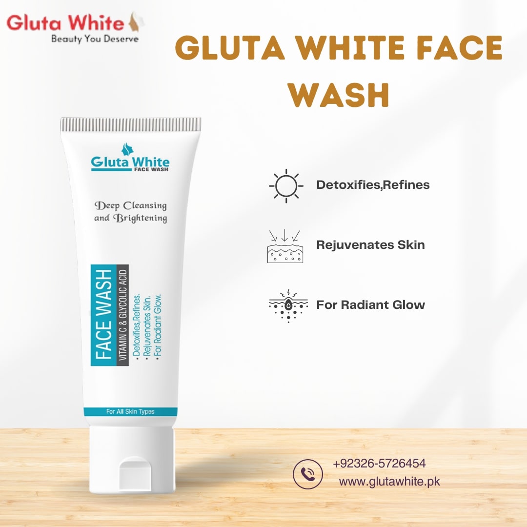 Gluta White Skin Whitening Face Wash