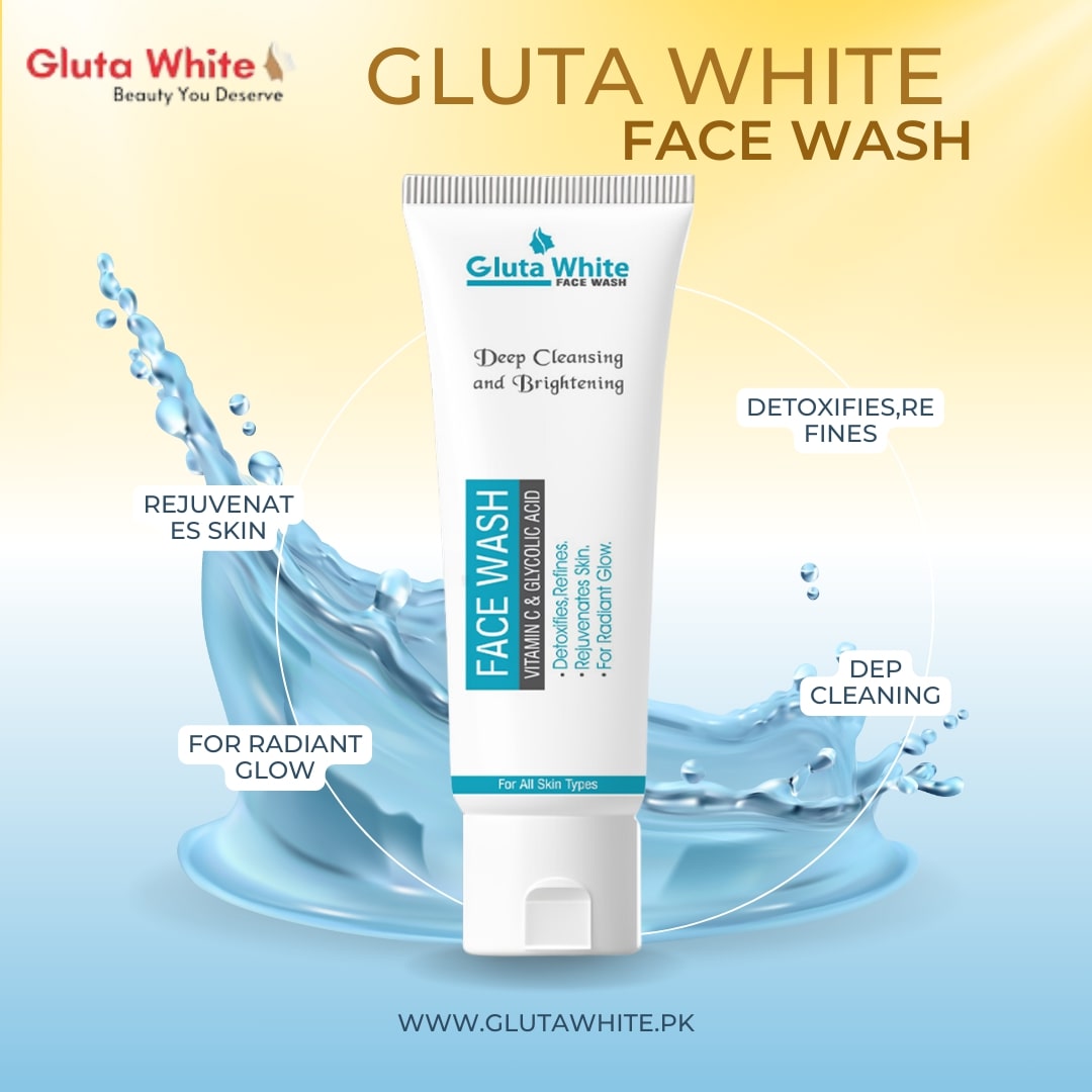 Gluta White Skin Whitening Face Wash