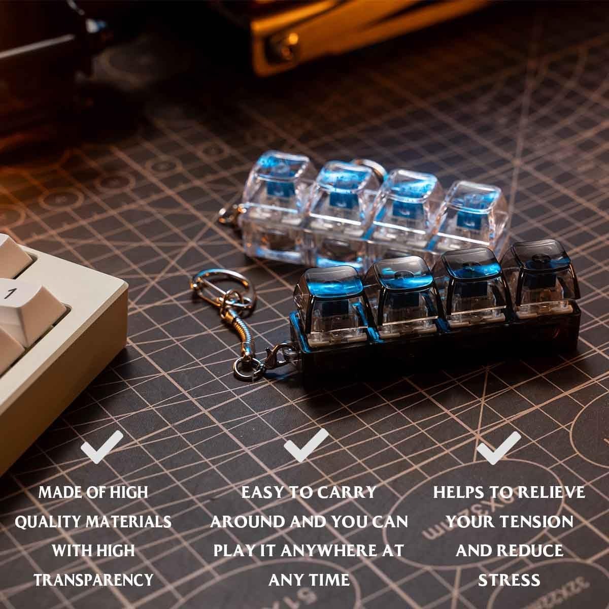 Mechanical Click Board Keychain
