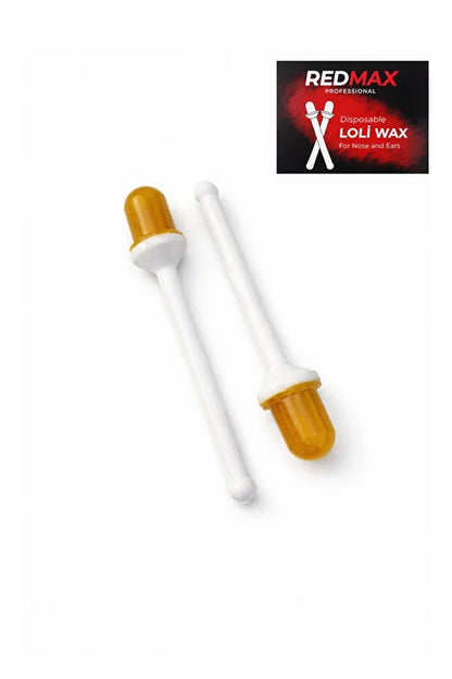 Redmax Loli Wax Disposable Waxing Sticks for Nose and Ears, 24-Pack