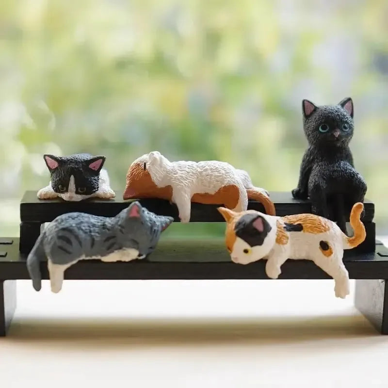 Hand-Painted Mini Cat Figurines
