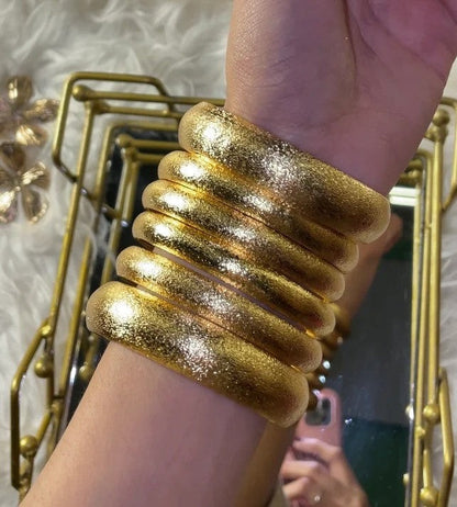 Royal Aura Textured Bangles Set