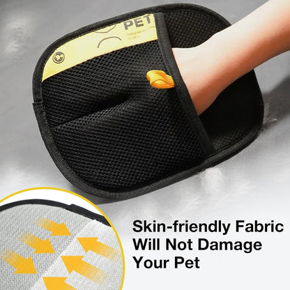 Gentle Double-Sided Grooming Gloves