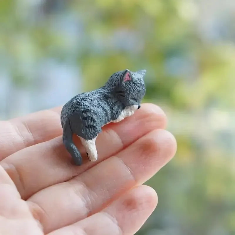 Hand-Painted Mini Cat Figurines