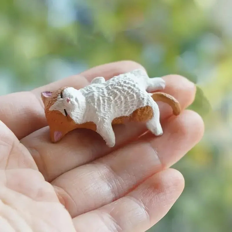 Hand-Painted Mini Cat Figurines