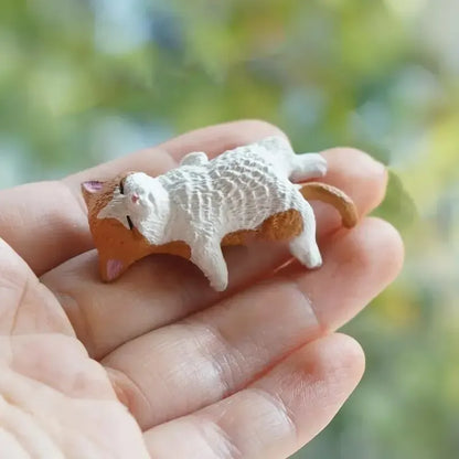 Hand-Painted Mini Cat Figurines