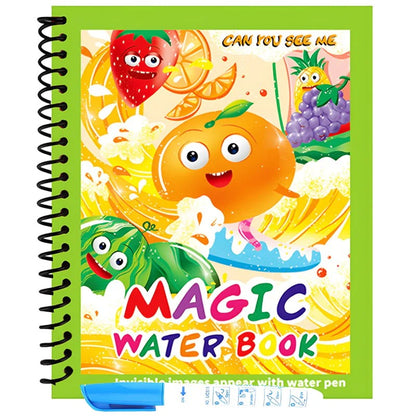 Magic Water Book Water Drawing Book – Reusable Doodle Book