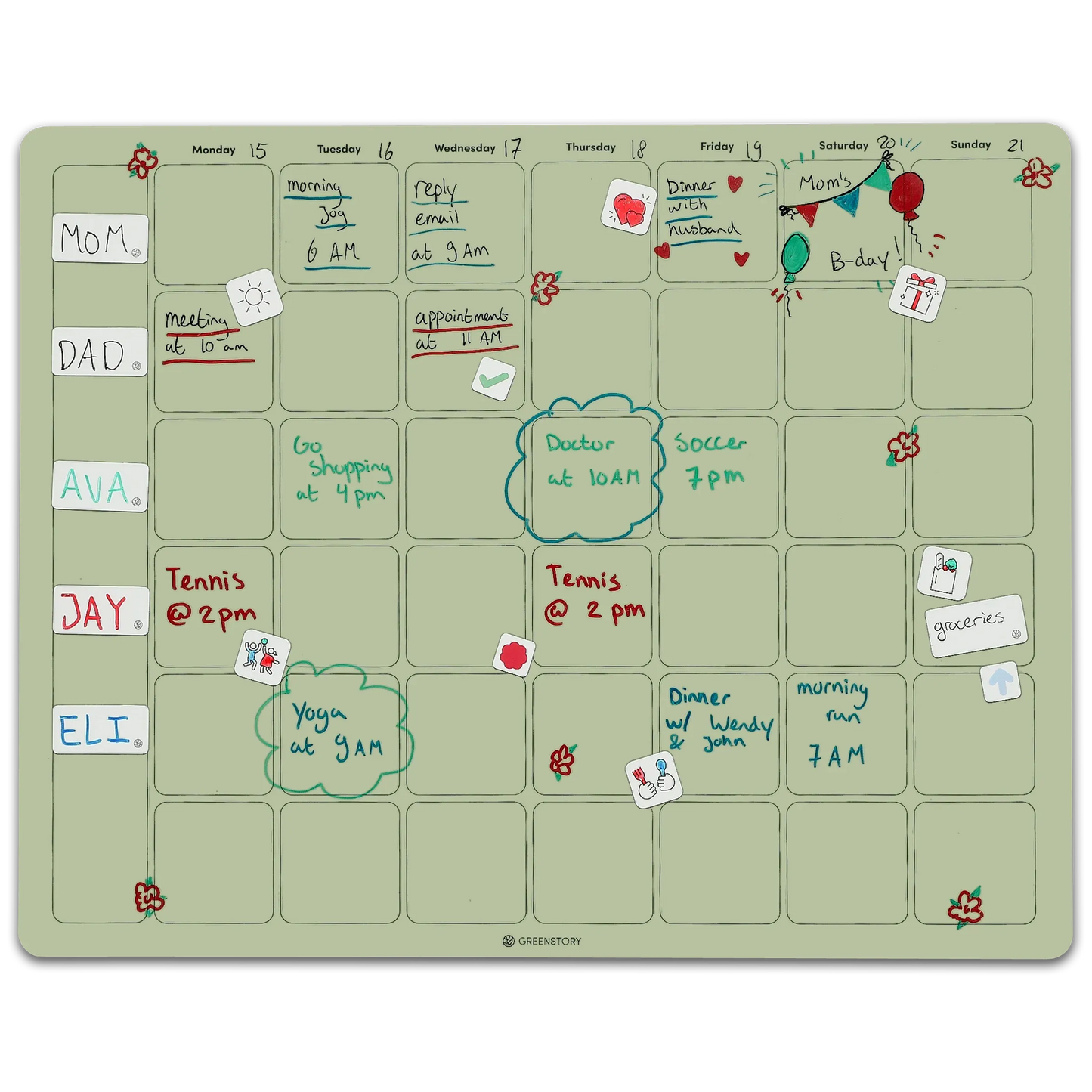 Multipurpose Wall Sticky Planner
