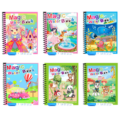 Magic Water Book Water Drawing Book – Reusable Doodle Book