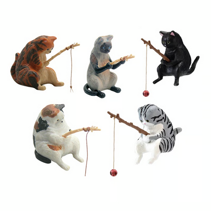 Hand-Painted Mini Cat Figurines