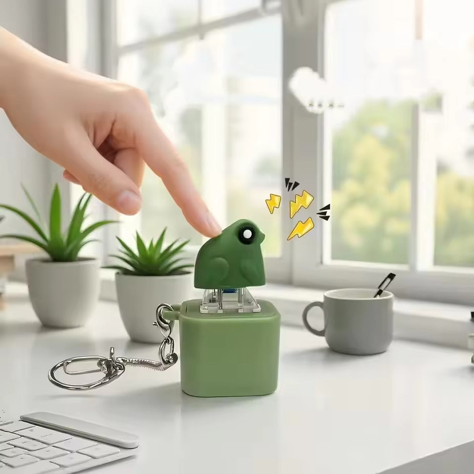 Frog Croaking Fidget Toy ( Rechargeable + Emergency Powerbank )