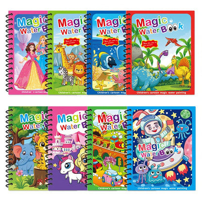 Magic Water Book Water Drawing Book – Reusable Doodle Book